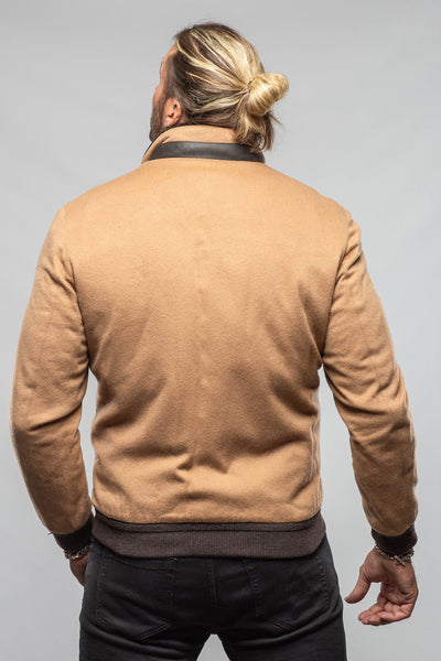Axel's Florence Collection Mauldin Cashmere Jacket with Beaver Collar Samples - Mens - Outerwear - Cloth