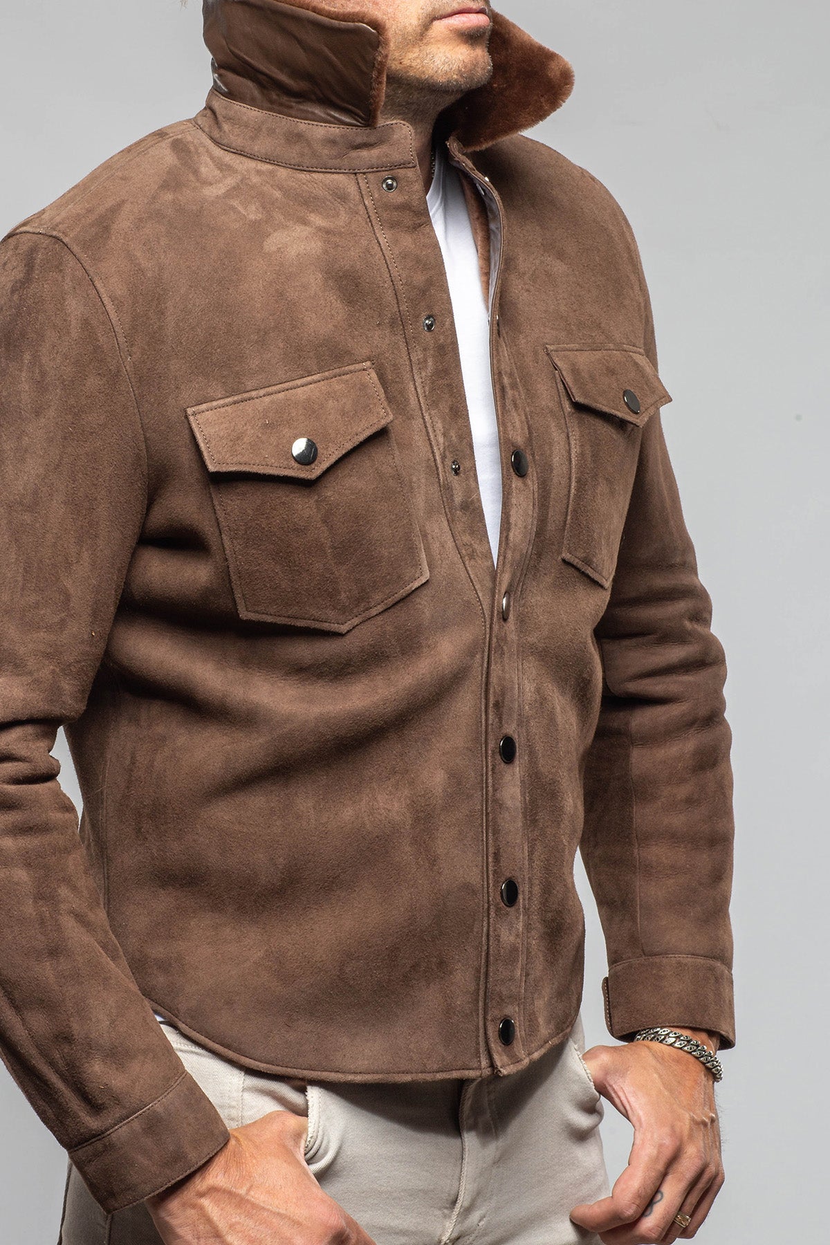 Axel's Florence Collection Morrison Shearling Jacket Samples - Mens - Outerwear - Shearling