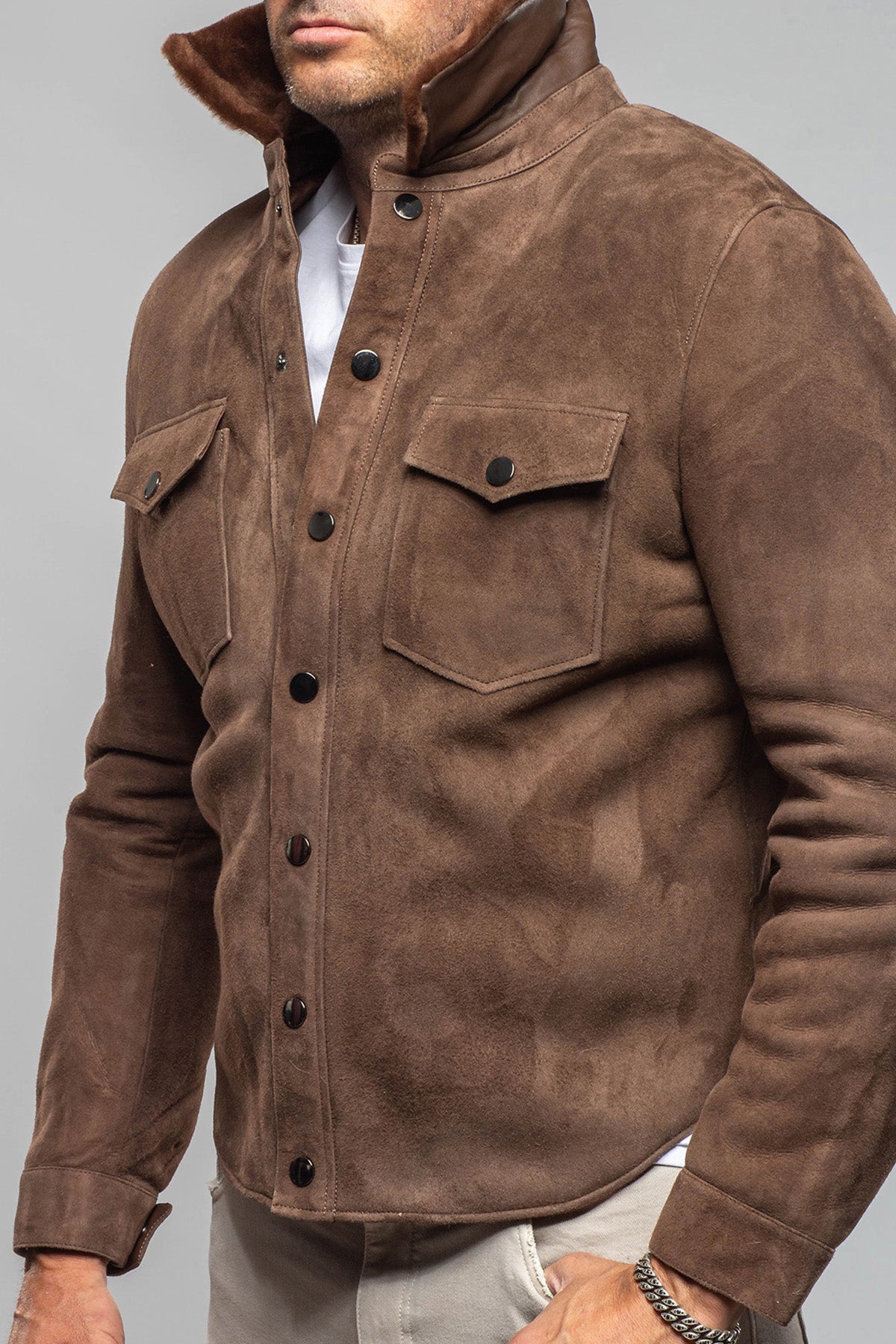 Axel's Florence Collection Morrison Shearling Jacket Samples - Mens - Outerwear - Shearling