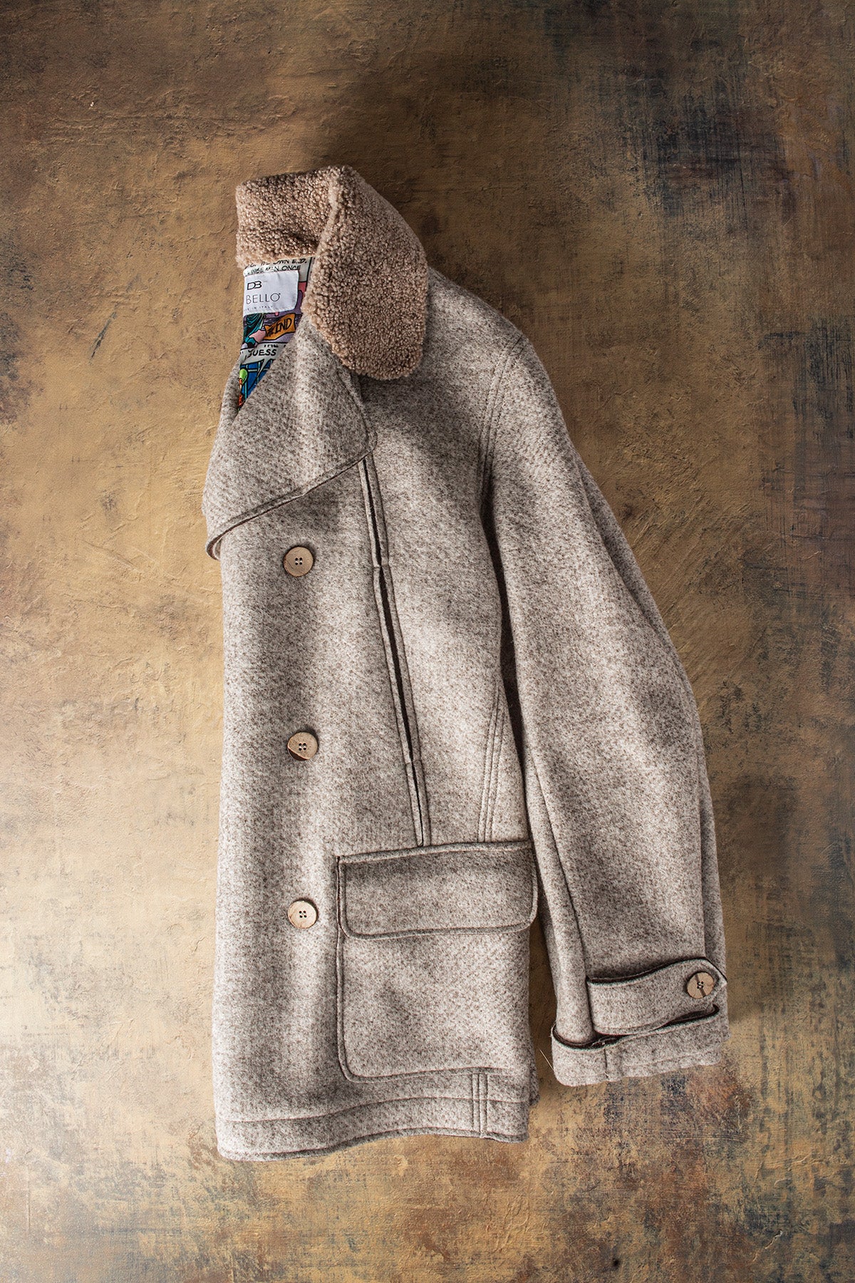 Axel's Florence Collection Murphy Double Breasted Coat Samples - Mens - Outerwear - Leather
