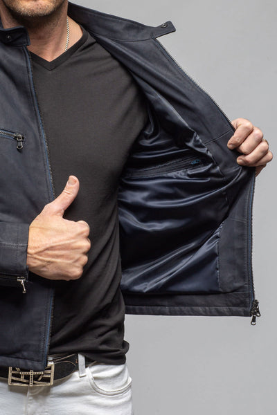 Axel's Florence Collection Nelson Nubuck Biker Jacket Samples - Mens - Outerwear - Leather