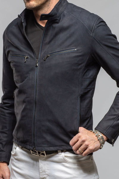 Axel's Florence Collection Nelson Nubuck Biker Jacket Samples - Mens - Outerwear - Leather