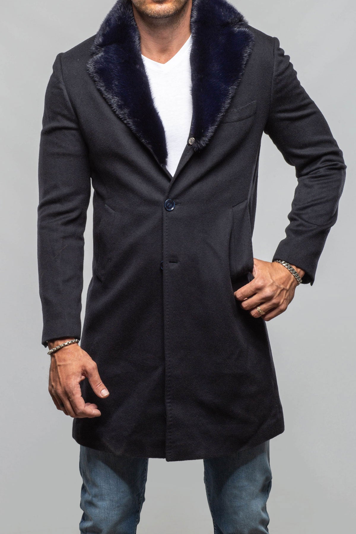 Axel's Florence Collection Olanta Cashmere Overcoat Samples - Mens - Outerwear - Cloth
