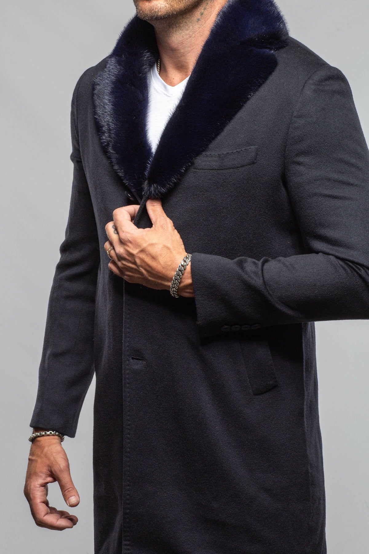 Axel's Florence Collection Olanta Cashmere Overcoat Samples - Mens - Outerwear - Cloth