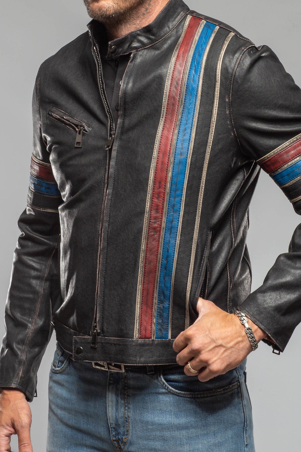 Axel's Florence Collection Phoenix Moto Jacket Samples - Mens - Outerwear - Leather