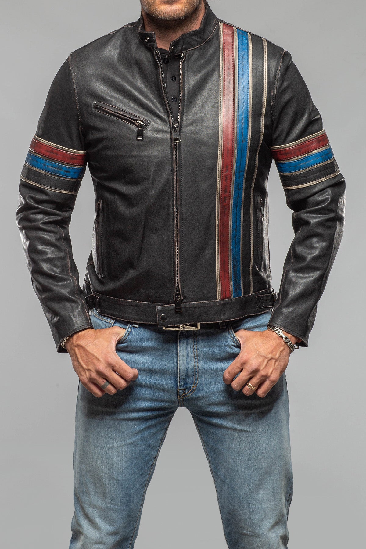 Axel's Florence Collection Phoenix Moto Jacket Samples - Mens - Outerwear - Leather