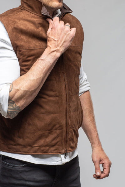 Axel's Florence Collection Riley Vest In Chocolate Samples - Mens - Outerwear - Leather