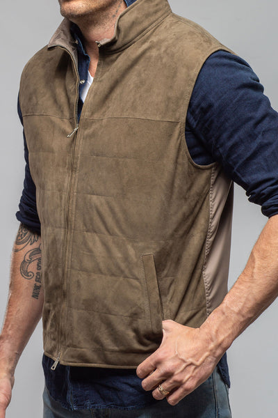 Axel's Florence Collection Riley Vest In Sage Samples - Mens - Outerwear - Leather