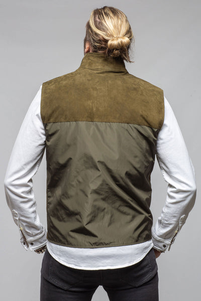 Axel's Florence Collection Riley Vest In Verde Samples - Mens - Outerwear - Leather