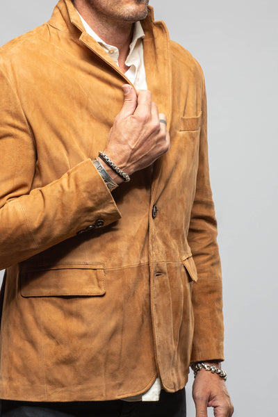 Axel's Florence Collection Roberto Suede Blazer Samples - Mens - Outerwear - Leather