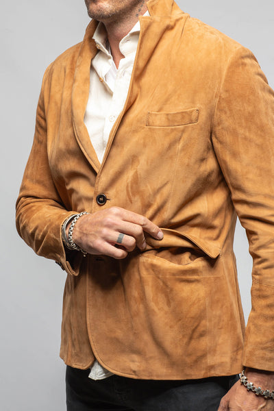 Axel's Florence Collection Roberto Suede Blazer Samples - Mens - Outerwear - Leather