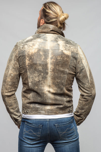 Axel's Florence Collection Roebuck Leather Jean Jacket Samples - Mens - Outerwear - Leather
