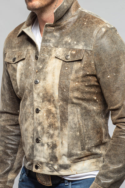 Axel's Florence Collection Roebuck Leather Jean Jacket Samples - Mens - Outerwear - Leather