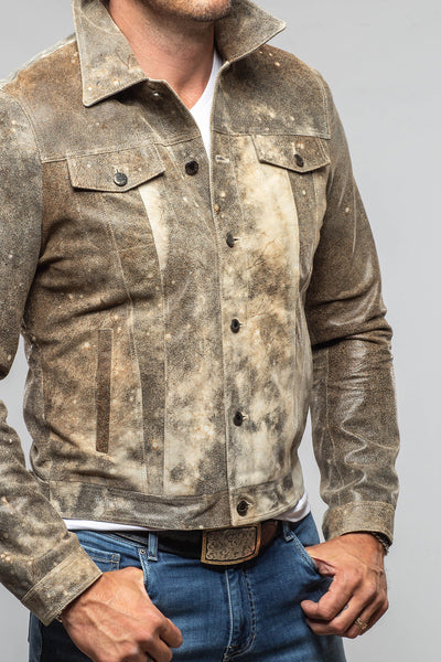 Axel's Florence Collection Roebuck Leather Jean Jacket Samples - Mens - Outerwear - Leather