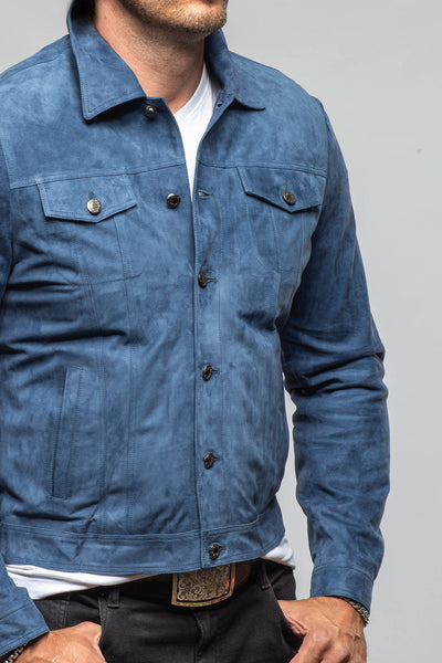 Axel's Florence Collection Roebuck Suede Jean Jacket Samples - Mens - Outerwear - Leather