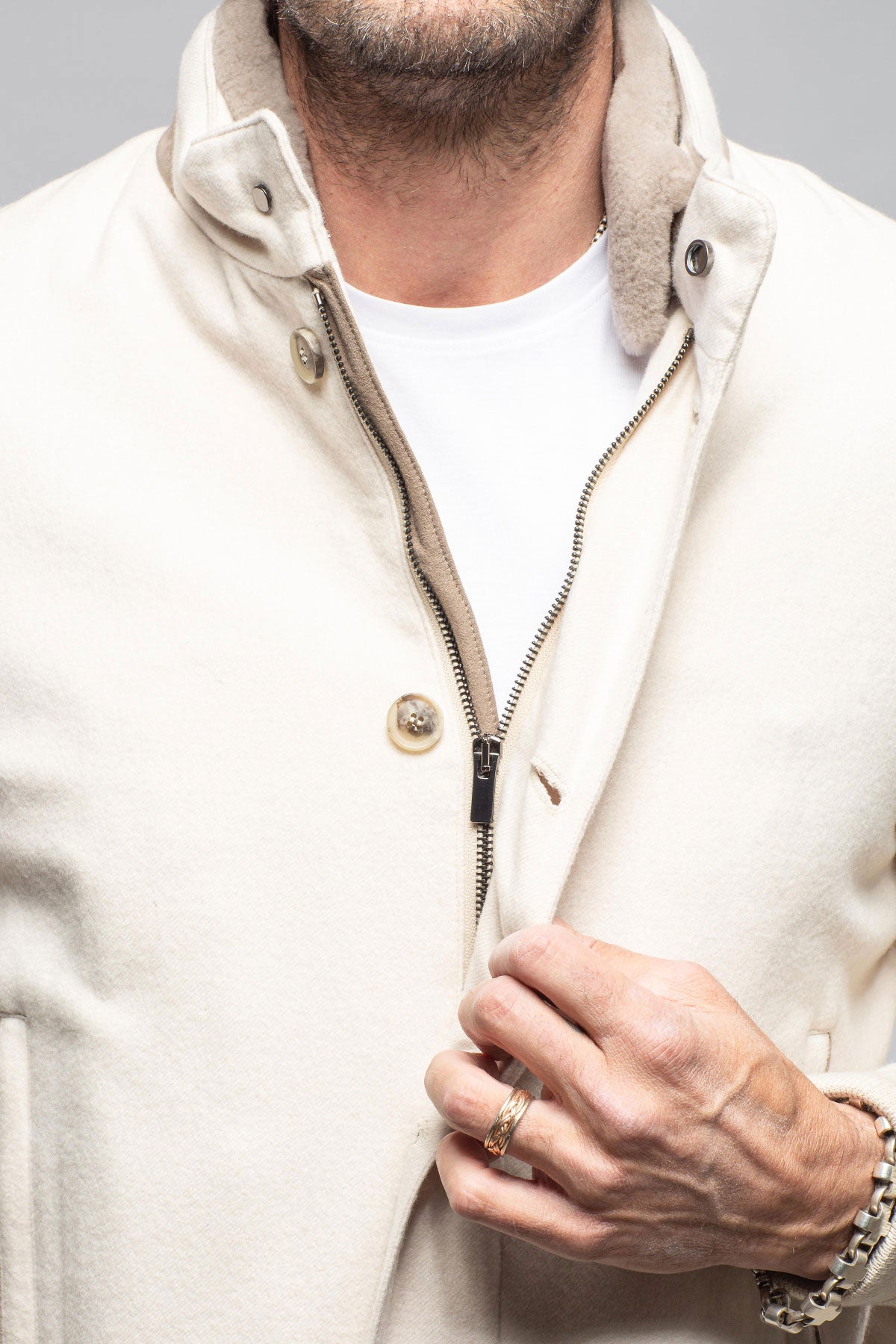 Axel's Florence Collection Rory Wool/Silk/Cashmere Coat Samples - Mens - Outerwear - Leather