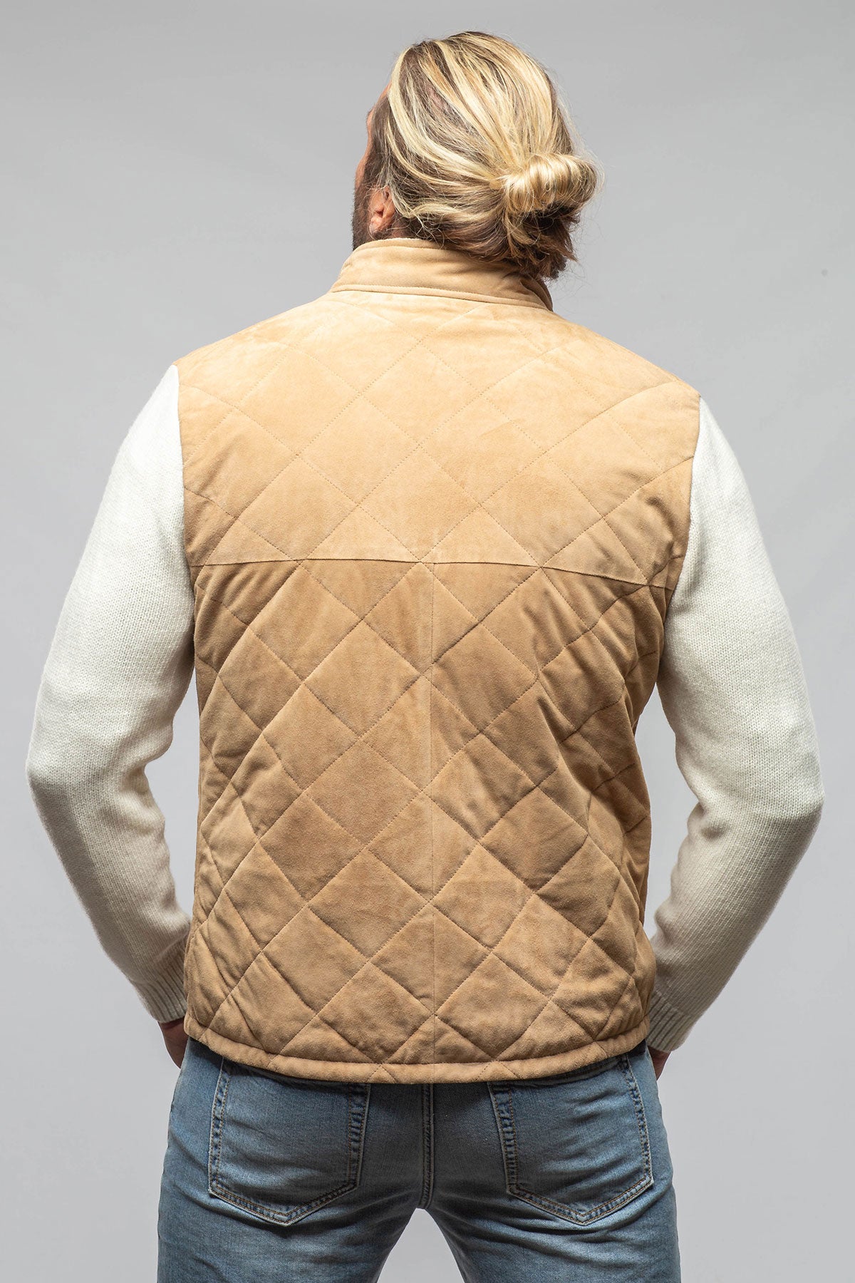 Russell Hybrid Suede Jacket | Samples - Mens - Outerwear - Cloth | Axel's Florence Collection