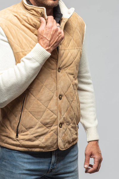 Russell Hybrid Suede Jacket | Samples - Mens - Outerwear - Cloth | Axel's Florence Collection