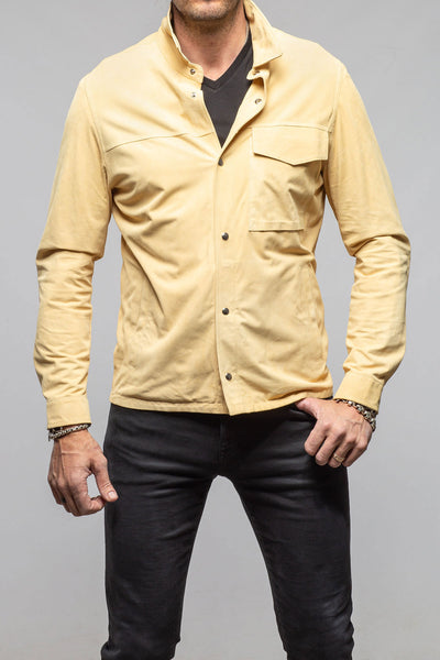 Axel's Florence Collection Rye Suede Shirt Jacket Samples - Mens - Outerwear - Leather