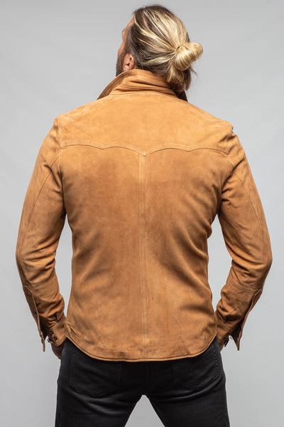 Axel's Florence Collection Salt Creek Suede Snap Shirt Samples - Mens - Outerwear - Leather