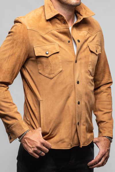 Axel's Florence Collection Salt Creek Suede Snap Shirt Samples - Mens - Outerwear - Leather