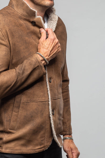 Axel's Florence Collection Thurmond Rustic Lambskin Jacket Samples - Mens - Outerwear - Leather