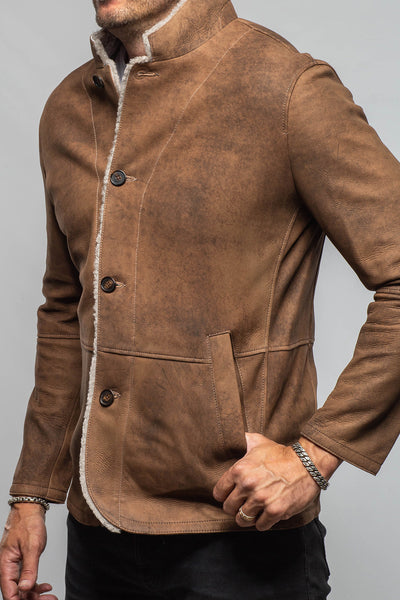 Axel's Florence Collection Thurmond Rustic Lambskin Jacket Samples - Mens - Outerwear - Leather