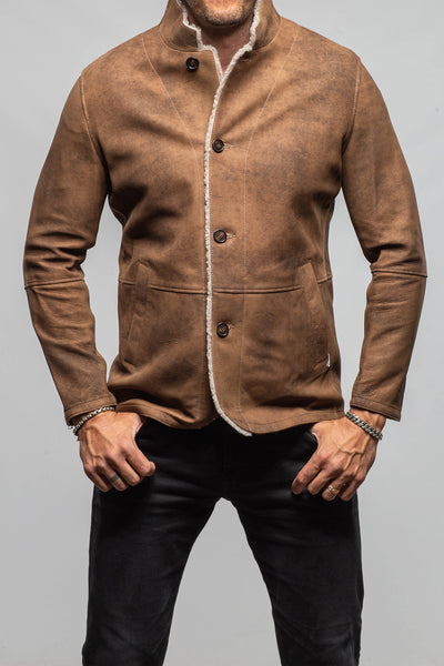 Axel's Florence Collection Thurmond Rustic Lambskin Jacket Samples - Mens - Outerwear - Leather