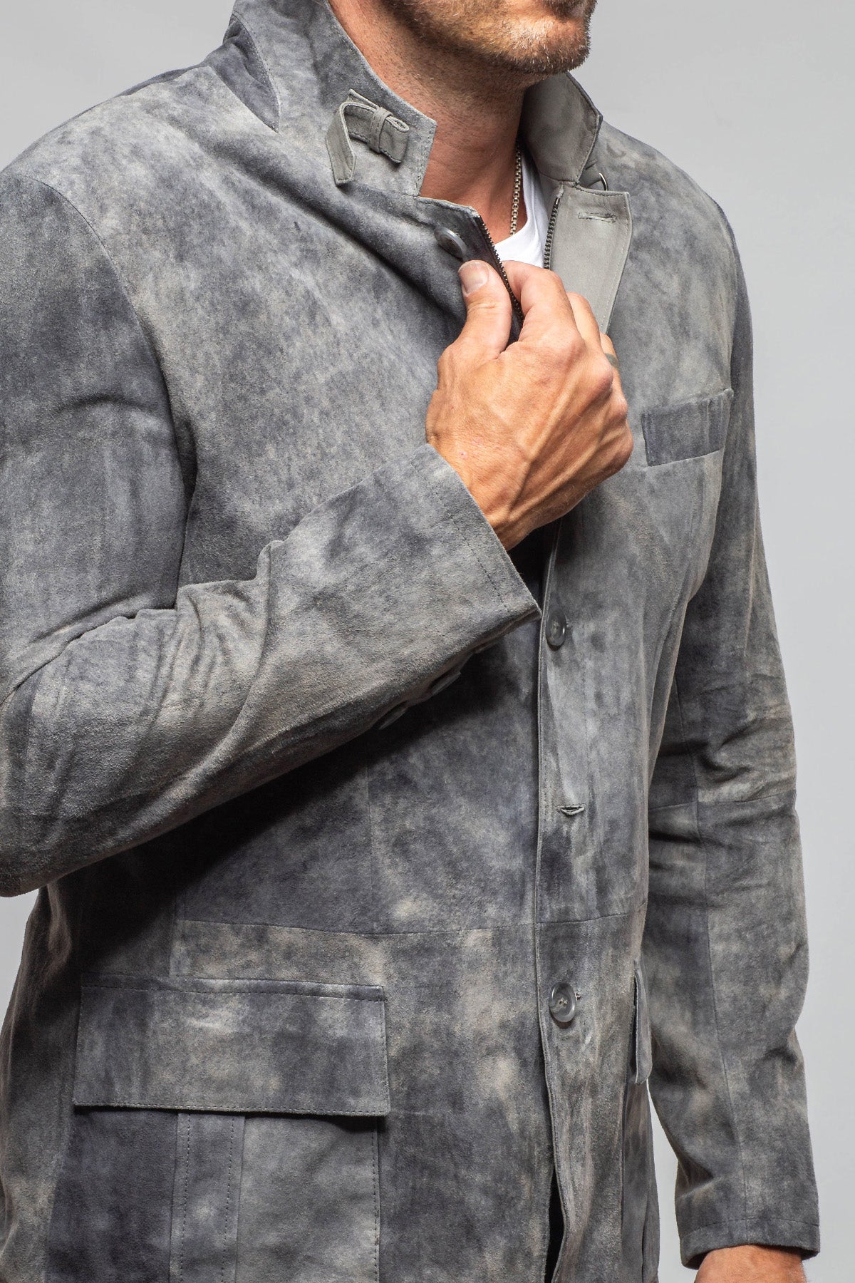 Axel's Florence Collection Union Suede Jacket Samples - Mens - Outerwear - Leather