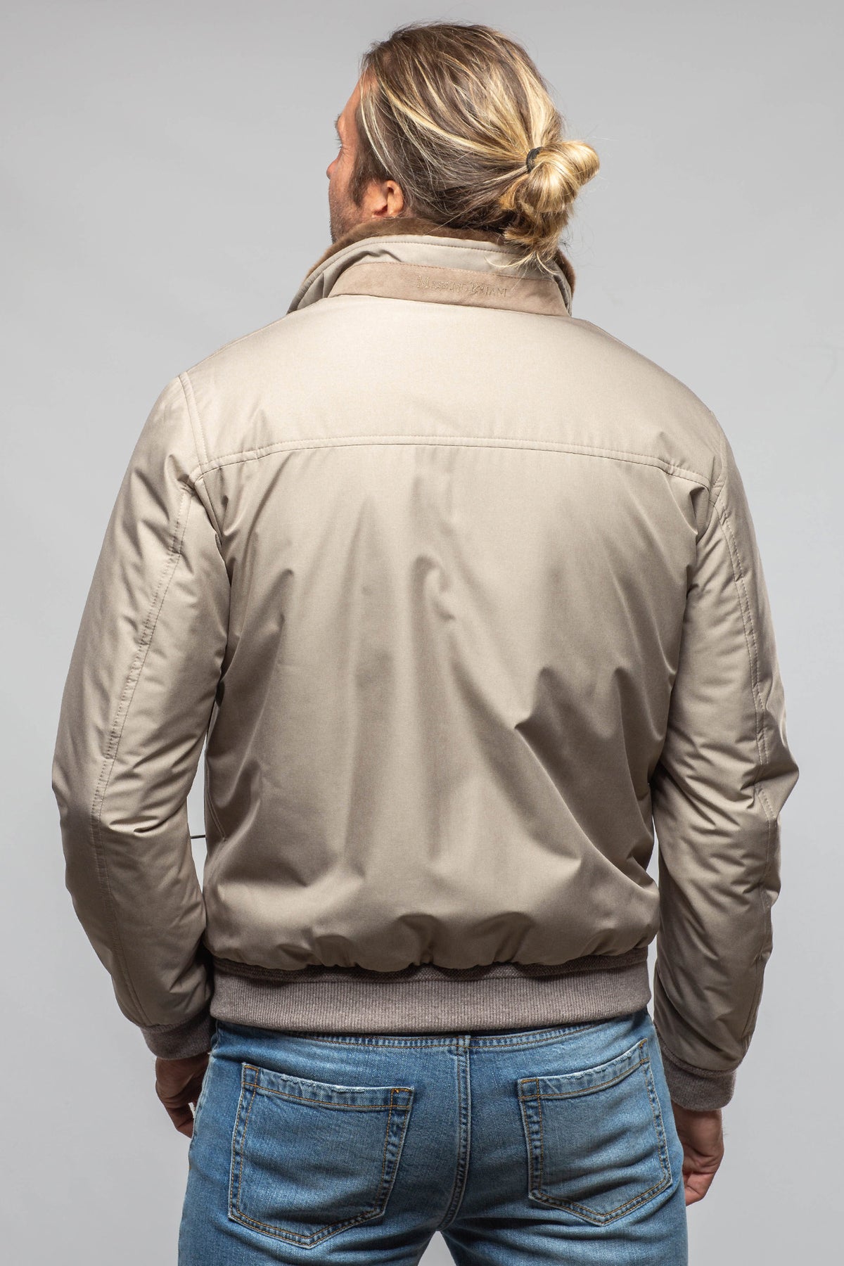Axel's Florence Collection Verona Technical Softshell Jacket in Taupe Samples - Mens - Outerwear - Cloth