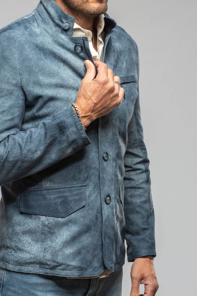 Axel's Florence Collection Walhalla Lambskin Suede Blazer Samples - Mens - Outerwear - Leather