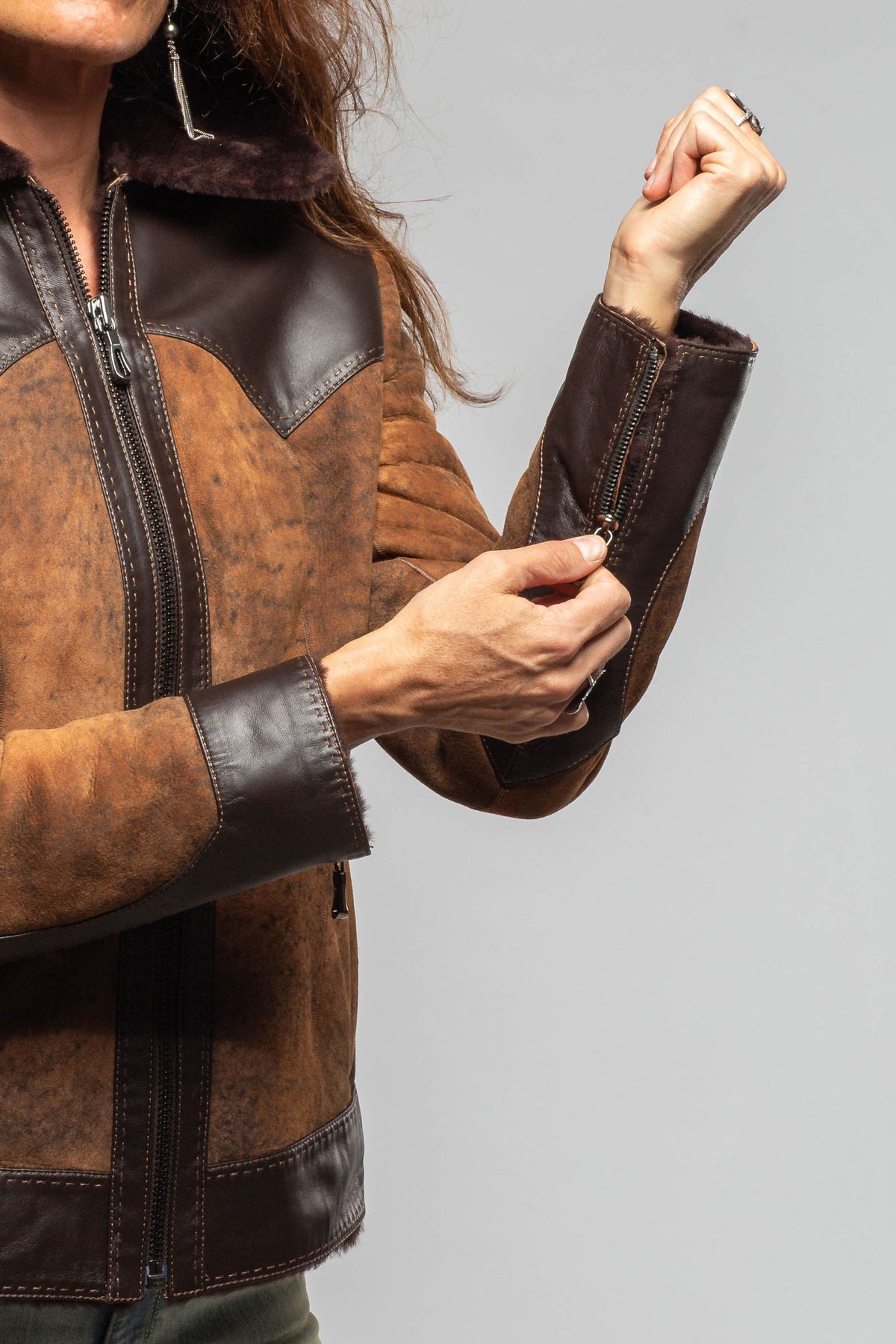 Axel's Florence Collection Wildwood Merino Shearling Jacket Samples - Ladies - Outerwear - Shearling