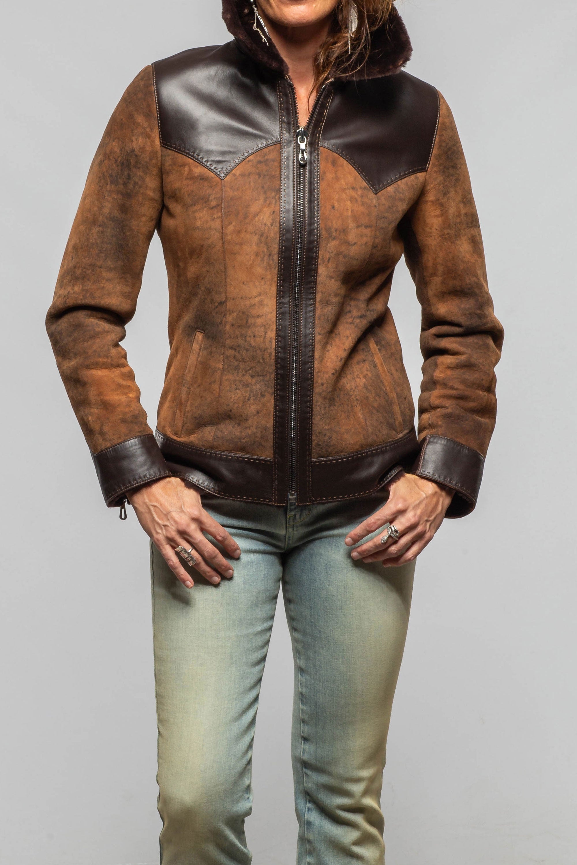 Axel's Florence Collection Wildwood Merino Shearling Jacket Samples - Ladies - Outerwear - Shearling