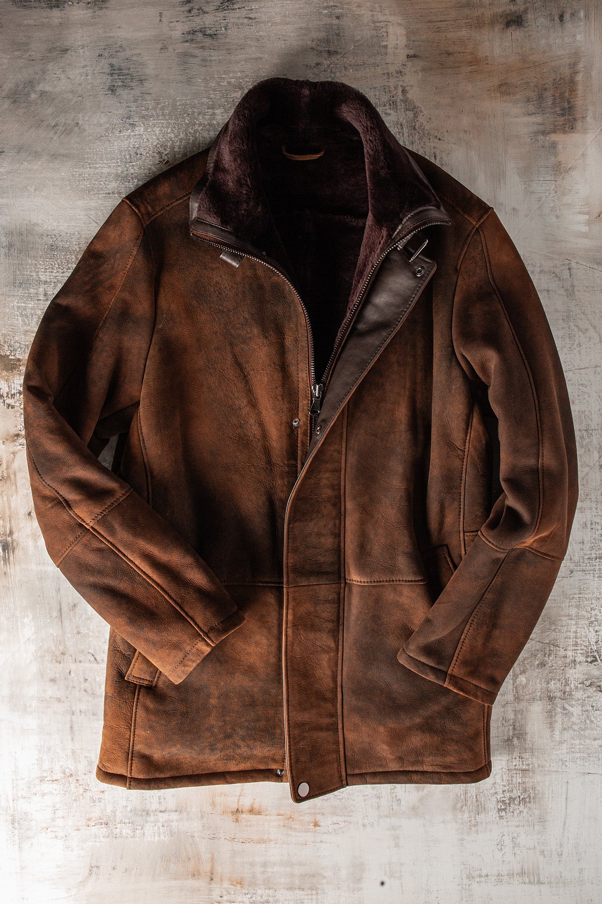Axel's Florence Collection Wildwood Shearling Vest Samples - Mens - Outerwear - Shearling