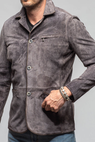 Axel's Florence Collection Wilhelm Suede Blazer Samples - Mens - Outerwear - Leather