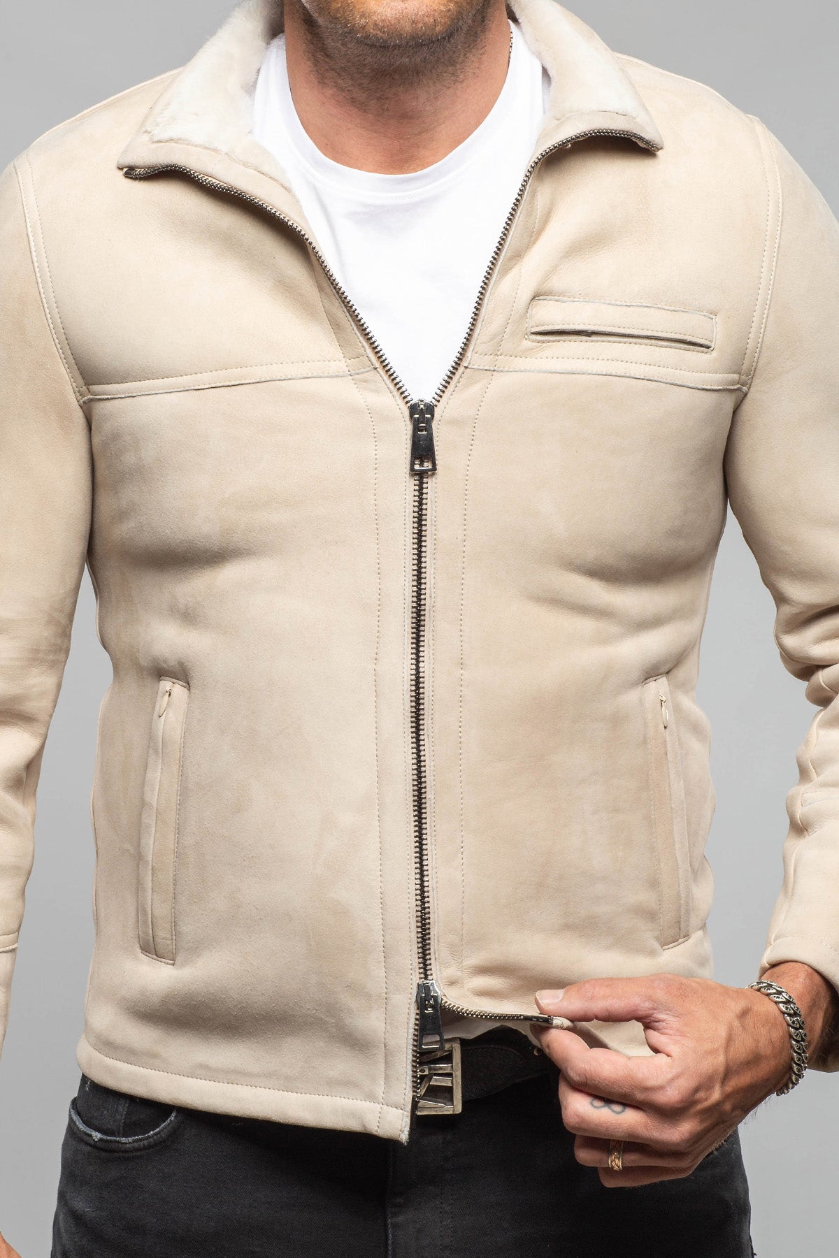 Axel's Florence Collection Xavi Shearling Jacket Samples - Mens - Outerwear - Shearling