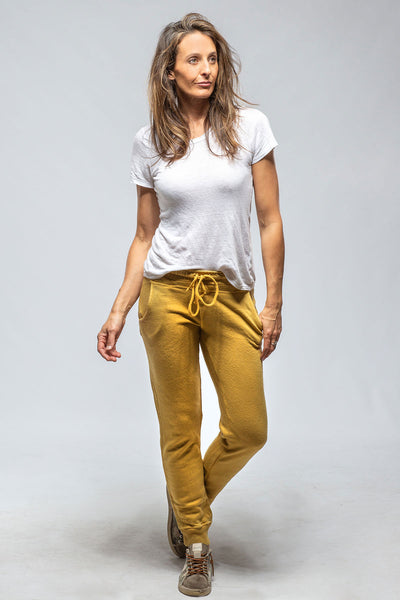 Axel's Premium Denim Atlantic Jogger In Stone Washed Okra Ladies - Pants - Knit