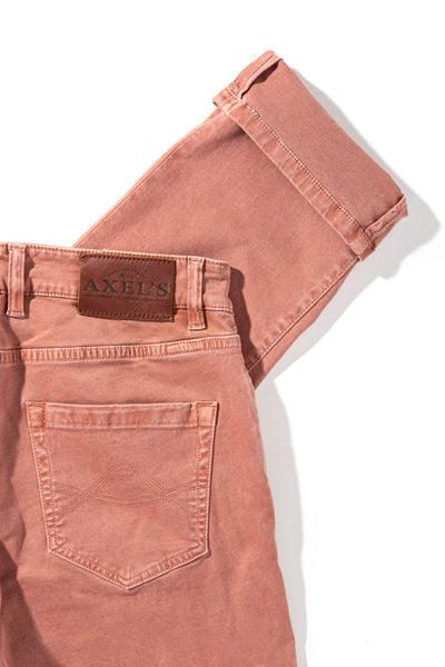 Axel's Premium Denim | Colorado Soft-Touch Slim Jeans In Arancio | Mens - Pants - 5 Pocket 