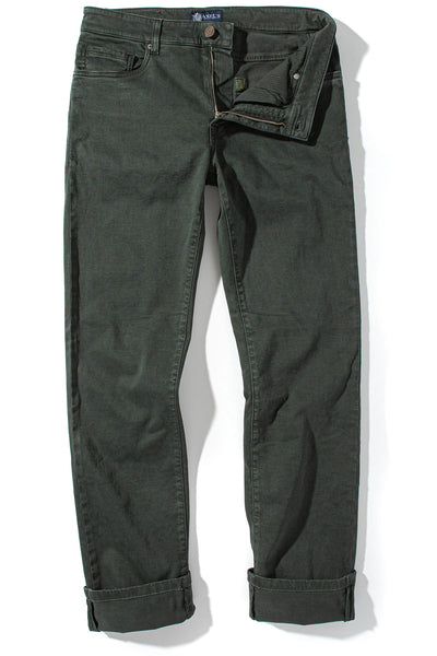 Axel's Premium Denim | Colorado Soft-Touch Slim Jeans In Verde Loden | Mens - Pants - 5 Pocket 