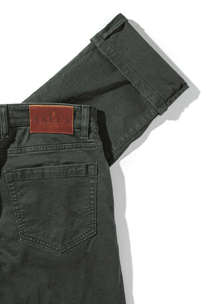 Axel's Premium Denim | Colorado Soft-Touch Slim Jeans In Verde Loden | Mens - Pants - 5 Pocket 