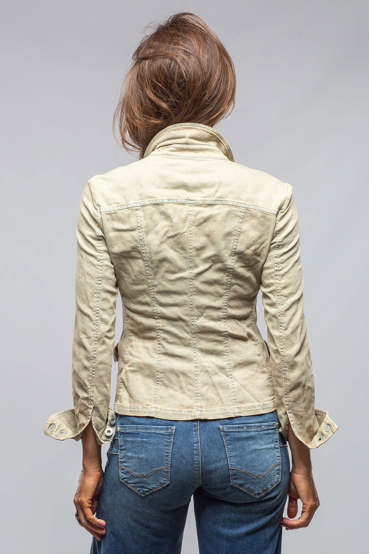 Axel's Premium Denim | Evelyn Chambray Blazer In Natural Vintage | Ladies - Outerwear - Lightweight 