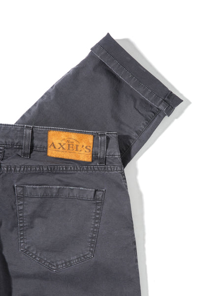 Flagstaff Stretch Cotton Twill In Anthracite | Mens - Pants - 5 Pocket | Axel's Premium Denim