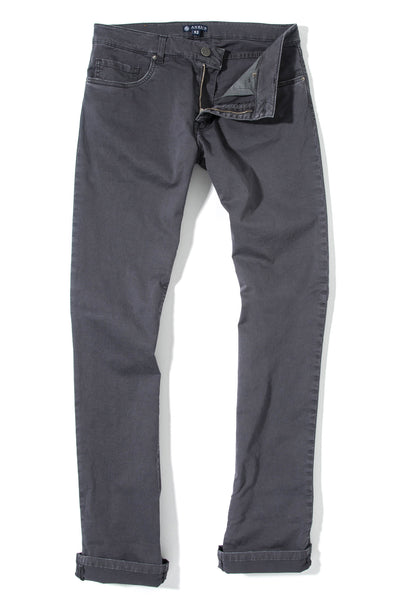Flagstaff Stretch Cotton Twill In Anthracite | Mens - Pants - 5 Pocket | Axel's Premium Denim