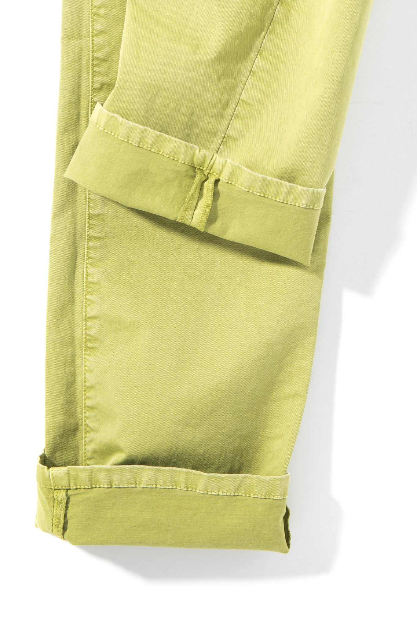 Axel's Premium Denim Flagstaff Stretch Cotton Twill in Lime Mens - Pants - 5 Pocket