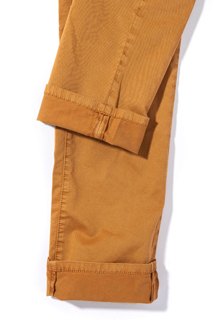 Axel's Premium Denim Flagstaff Stretch Cotton Twill in Ochra Mens - Pants - 5 Pocket