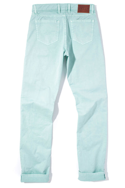 Axel's Premium Denim Flagstaff Stretch Cotton Twill in Spearmint Mens - Pants - 5 Pocket