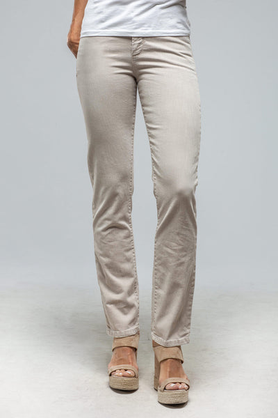 Axel's Premium Denim Jonesy Straight Cropped Jean In Stone Ladies - Pants - Jeans