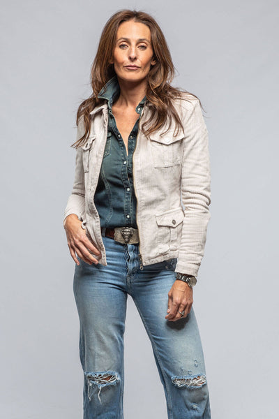 Axel's Premium Denim | Pagosa Corduroy Jacket In Stone | Ladies - Outerwear - Lightweight 