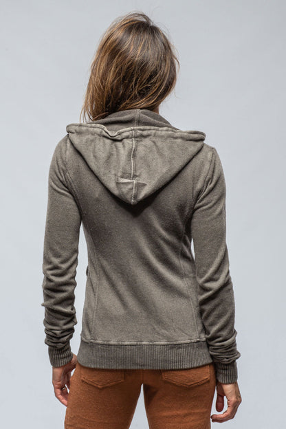 Axel's Premium Denim Pari Hoodie In Grey Ladies - Tops