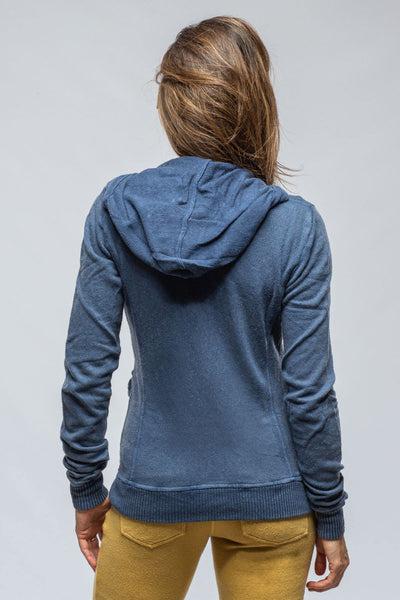 Axel's Premium Denim Pari Hoodie In Navy Ladies - Tops